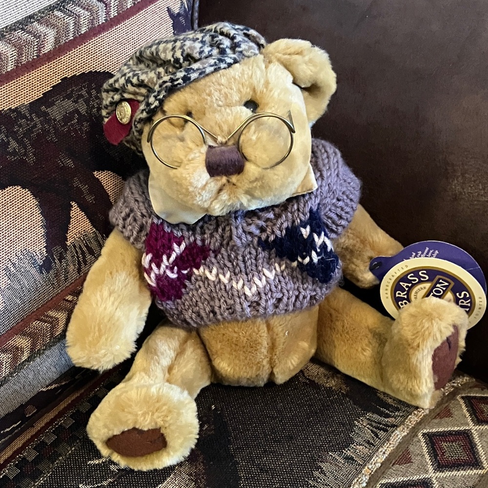 Brass button bears collection